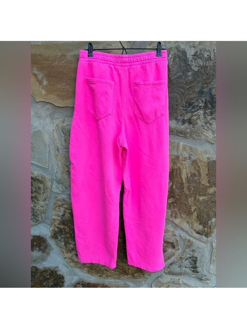 Gap Barbiecore Beachy Comfy Cozy Pink Pull-On Barrel Sweatpants NWOT XXL Casual - Picture 8 of 8